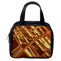 Gold Background Classic Handbag (one Side) by Alisyart