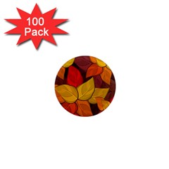 Flower Background Flower Design 1  Mini Magnets (100 Pack) 