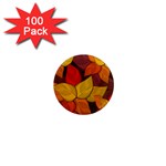 Flower Background Flower Design 1  Mini Magnets (100 pack)  Front