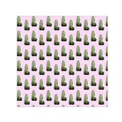 Cactus Pink Pattern Small Satin Scarf (square) by snowwhitegirl