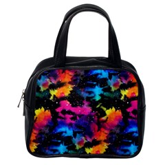 Tie Dye Rainbow Galaxy Classic Handbag (one Side) by KirstenStar