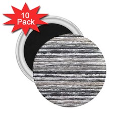 Striped Grunge Print Design 2 25  Magnets (10 Pack) 