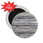 Striped Grunge Print Design 2.25  Magnets (10 pack)  Front