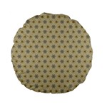 Star Basket Pattern Basket Pattern Standard 15  Premium Flano Round Cushions Back