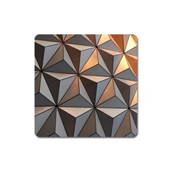 3d Abstract  Pattern Square Magnet