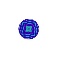 Abstract Artwork Fractal Background Blue 1  Mini Magnets