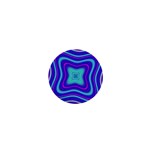 Abstract Artwork Fractal Background Blue 1  Mini Magnets Front