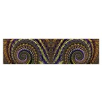 Abstract Fractal Pattern Artwork Satin Scarf (Oblong) Front