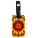 Abstract Digital Art Artwork Yellow Luggage Tag (one side) Front