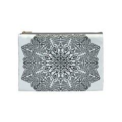 Mandala Drawing Unique Art Pattern Cosmetic Bag (medium) by Wegoenart
