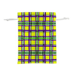 Plaid 3 Lightweight Drawstring Pouch (m)