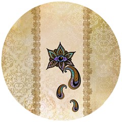 The Fantasy Eye, Mandala Design Wooden Puzzle Round by FantasyWorld7