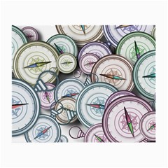 Compass Direction North South East Small Glasses Cloth