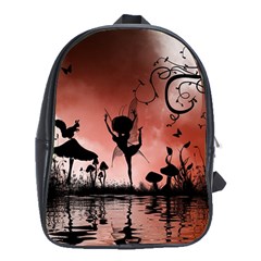 Little Fairy Dancing In The Night School Bag (xl) by FantasyWorld7