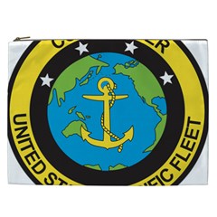 Seal Of Commander Of United States Pacific Fleet Cosmetic Bag (xxl) by abbeyz71