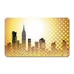 Life Urban City Scene Building Magnet (Rectangular) Front