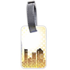 Life Urban City Scene Building Luggage Tag (two Sides)