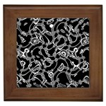 Unfinishedbusiness Black On White Framed Tile Front