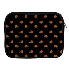 Peach Rose Black Apple Ipad 2/3/4 Zipper Cases