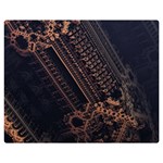 Fractals Abstraction Tla Designs Double Sided Flano Blanket (Medium)  60 x50  Blanket Front
