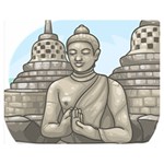 Borobudur Temple Double Sided Flano Blanket (Medium)  60 x50  Blanket Back