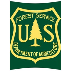 Flag Of The U S  Forest Service Back Support Cushion by abbeyz71