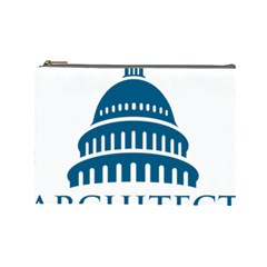Logo Of United States Architect Of The Capitol Cosmetic Bag (large) by abbeyz71