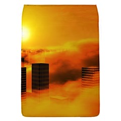 City Sun Clouds Smog Sky Yellow Removable Flap Cover (s)