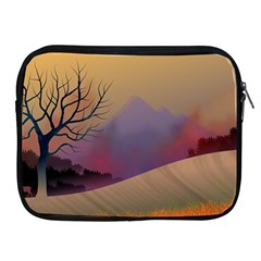 Landscape Illustration Nature Sky Apple Ipad 2/3/4 Zipper Cases