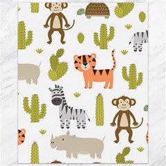 Cute Safari Animals Seamless Pattern Canvas 16  X 20 