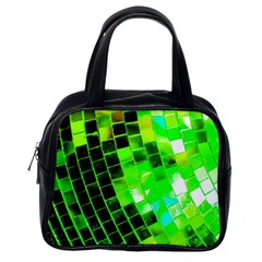 Green Disco Ball Classic Handbag (one Side) by essentialimage