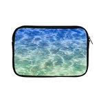 Water Blue Transparent Crystal Apple iPad Mini Zipper Cases Front