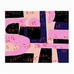 Vibrant Tropical Dot Patterns Small Glasses Cloth Front