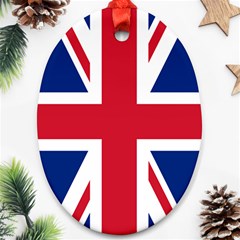Uk Flag Union Jack Ornament (oval)