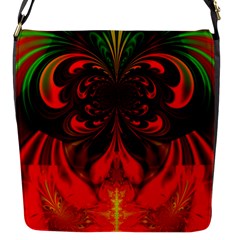 Digital Arts Fractals Futuristic Flap Closure Messenger Bag (s)