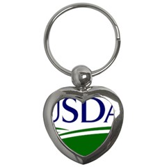 Logo Of United States Department Of Agriculture Key Chain (heart) by abbeyz71