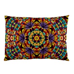 Geometric Pattern Kaleidoscope Art Mirror Image Mosaic Pillow Case
