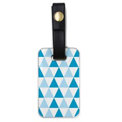Abstract Modern Background Blue Luggage Tag (one Side)