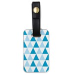 Abstract Modern Background Blue Luggage Tag (one side) Front