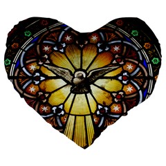 Spain Catalonia Montserrat Church Large 19  Premium Flano Heart Shape Cushions