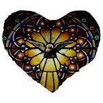 Spain Catalonia Montserrat Church Large 19  Premium Flano Heart Shape Cushions Front