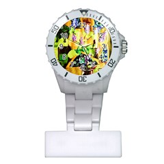 Lilac On A Counter Top 1 Plastic Nurses Watch
