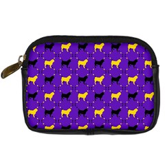 Elegant Pugs Digital Camera Leather Case