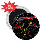 Random Paint Splats Background 2.25  Magnets (10 pack)  Front
