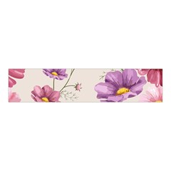 Vector Hand Drawn Cosmos Flower Pattern Velvet Scrunchie