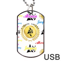 Lux2 Dog Tag Usb Flash (one Side)
