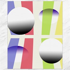 Retro Sphreres And Lines Canvas 16  X 20 