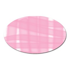 Pink Ribbon Oval Magnet