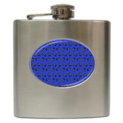 Daisy Royal Blue Hip Flask (6 Oz)