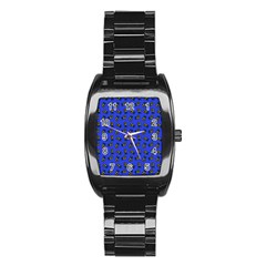 Daisy Royal Blue Stainless Steel Barrel Watch